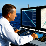 해군의 해양 정보 수집 기법 - High-Tech Naval Surveillance**

"A modern naval warship at sea, equipped with advanced radar and son...